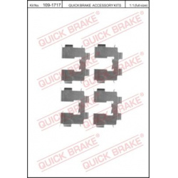 priedų komplektas, diskinių stabdžių trinkelės
                                QUICK BRAKE                              