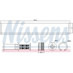 džiovintuvas, oro kondicionierius
                                NISSENS                                95598, NISSENS, 955
