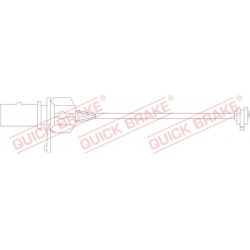 įspėjimo kontaktas, stabdžių trinkelių susidėvėjimas
QUICK BRAKE