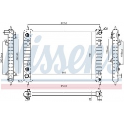 Aušinimo radiatorius
NISSENS 616907, NISSENS,