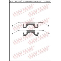 priedų komplektas, diskinių stabdžių trinkelės
                                QUICK BRAKE                              