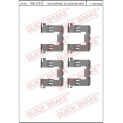 priedų komplektas, diskinių stabdžių trinkelės
                                QUICK BRAKE                              