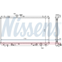 Aušinimo radiatorius
                                NISSENS                                                64653A, NISSENS,