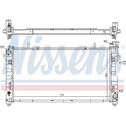 Aušinimo radiatorius
                                NISSENS                                                61025, NISSENS, 