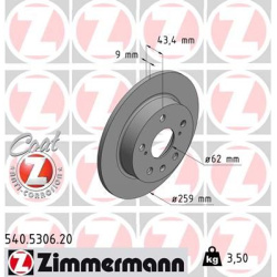 Stabdžių diskas COAT Z
ZIMMERMANN 540.5306.2