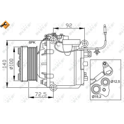 kompresorius, oro kondicionierius EASY FIT
                                NRF                                               