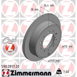 stabdžių diskas (1vnt) COAT Z
                                ZIMMERMANN                                                590