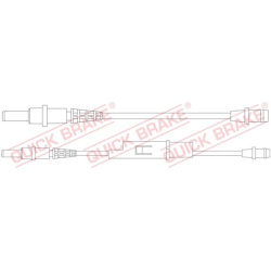 įspėjimo kontaktas, stabdžių trinkelių susidėvėjimas
                                QUICK BRAKE                      