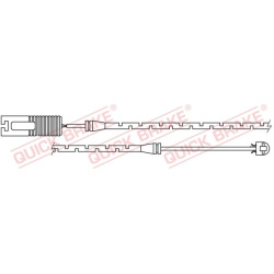 įspėjimo kontaktas, stabdžių trinkelių susidėvėjimas
QUICK BRAKE