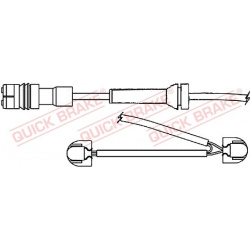 įspėjimo kontaktas, stabdžių trinkelių susidėvėjimas
                                QUICK BRAKE                      