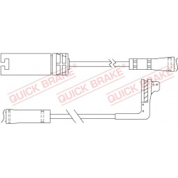 įspėjimo kontaktas, stabdžių trinkelių susidėvėjimas
                                QUICK BRAKE                      