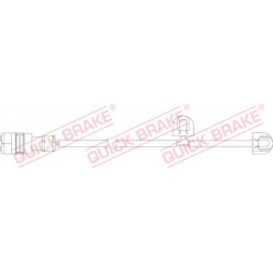 įspėjimo kontaktas, stabdžių trinkelių susidėvėjimas
                                QUICK BRAKE                      