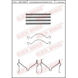 priedų komplektas, diskinių stabdžių trinkelės
                                QUICK BRAKE                              