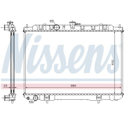 Aušinimo radiatorius
                                NISSENS                                68705A, NISSENS, 68705A, auto de