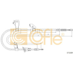 trosas, stovėjimo stabdys
                                COFLE                                                17.2120, Nenu