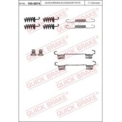 Stabdžių kaladėlių (būgn) montavimo dalys
                                QUICK BRAKE                                   