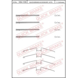 priedų komplektas, diskinių stabdžių trinkelės
                                QUICK BRAKE                              