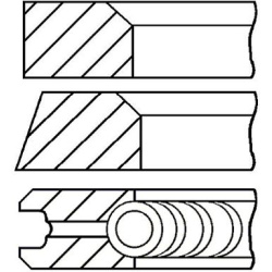 stūmoklio žiedų komplektas
                                GOETZE ENGINE                                08-405200-00, Nenu