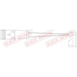 įspėjimo kontaktas, stabdžių trinkelių susidėvėjimas
                                QUICK BRAKE                      