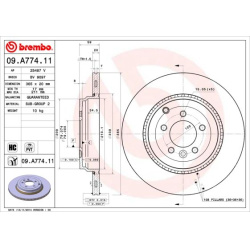 stabdžių diskas (1vnt) PRIME LINE - UV Coated
                                BREMBO                                       