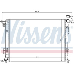 Aušinimo radiatorius
                                NISSENS                                                67515, NISSENS, 