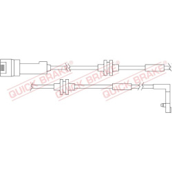 įspėjimo kontaktas, stabdžių trinkelių susidėvėjimas
                                QUICK BRAKE                      