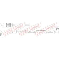 įspėjimo kontaktas, stabdžių trinkelių susidėvėjimas
QUICK BRAKE