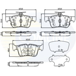 Stabdžių kaladėlės galinės
                                COMLINE                                                CBP322