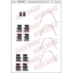 priedų komplektas, diskinių stabdžių trinkelės
                                QUICK BRAKE                              