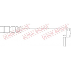 įspėjimo kontaktas, stabdžių trinkelių susidėvėjimas
                                QUICK BRAKE                      