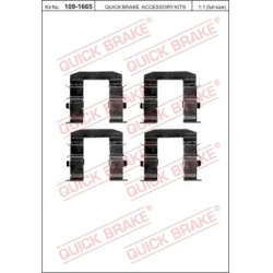 priedų komplektas, diskinių stabdžių trinkelės
                                QUICK BRAKE                              