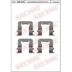 priedų komplektas, diskinių stabdžių trinkelės
                                QUICK BRAKE                              