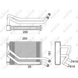 šilumokaitis, salono šildymas
NRF 54313, NRF