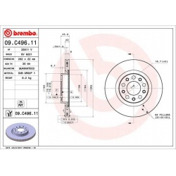 stabdžių diskas (1vnt) PRIME LINE - UV Coated
                                BREMBO                                       