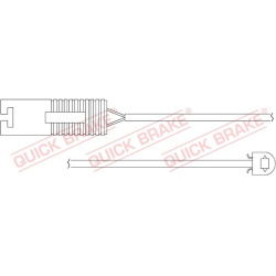 įspėjimo kontaktas, stabdžių trinkelių susidėvėjimas
                                QUICK BRAKE                      