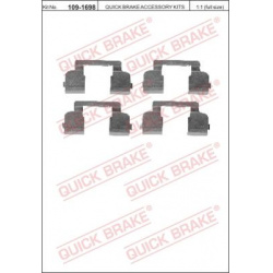priedų komplektas, diskinių stabdžių trinkelės
                                QUICK BRAKE                              