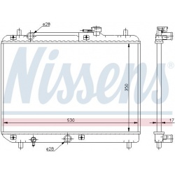 Aušinimo radiatorius
                                NISSENS                                                64177, NISSENS, 