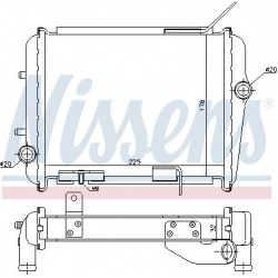 Aušinimo radiatorius
                                NISSENS                                                60362, NISSENS, 