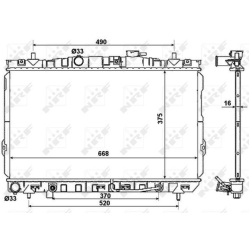 Aušinimo radiatorius
                                NRF                                53356, NRF, 53356, auto detalė