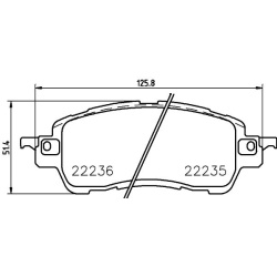 Stabdžių trinkelių rinkinys, diskinis stabdys PRIME LINE
BREMBO