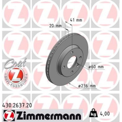 Stabdžių diskas COAT Z
                                ZIMMERMANN                                                430.2637.2