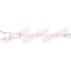 įspėjimo kontaktas, stabdžių trinkelių susidėvėjimas
                                QUICK BRAKE                      