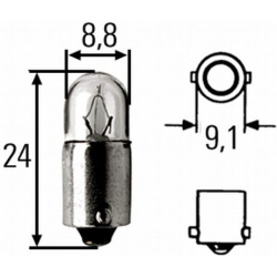 lemputė, jungiklis STANDARD
                                HELLA                                8GP 002 068-121, Nenurodyta