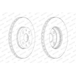 stabdžių diskas (1vnt) PREMIER Coat+ disc
                                FERODO                                           