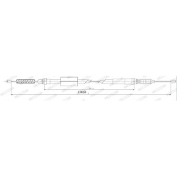 trosas, stovėjimo stabdys
                                FERODO                                                FHB432161, F