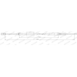 trosas, stovėjimo stabdys
                                FERODO                                                FHB432406, F