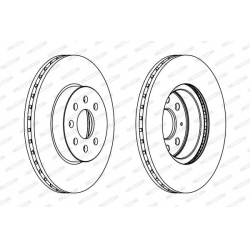stabdžių diskas (1vnt) PREMIER Coat+ disc
                                FERODO                                DDF1374C, F