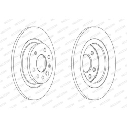 stabdžių diskas (1vnt) PREMIER Coat+ disc
                                FERODO                                DDF1877C, F
