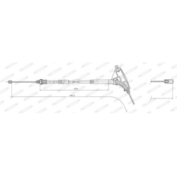 Trosas, stovėjimo stabdys
                                FERODO                                                FHB432415, F