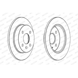 stabdžių diskas (1vnt) PREMIER Coat+ disc
                                FERODO                                DDF1043C, F